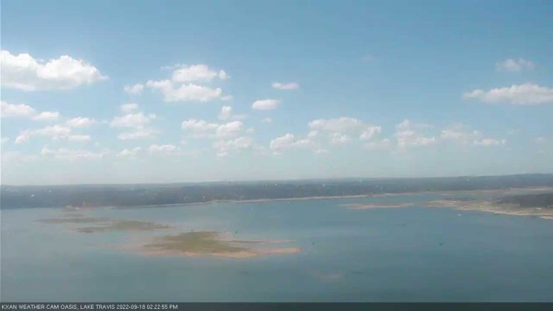 Lake Travis webcam, September 18, 2022 2:25 PM CT