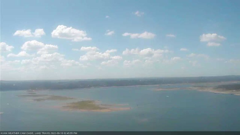 Lake Travis webcam, September 18, 2022 2:45 PM CT