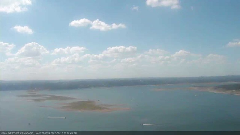Lake Travis webcam, September 18, 2022 3:25 PM CT