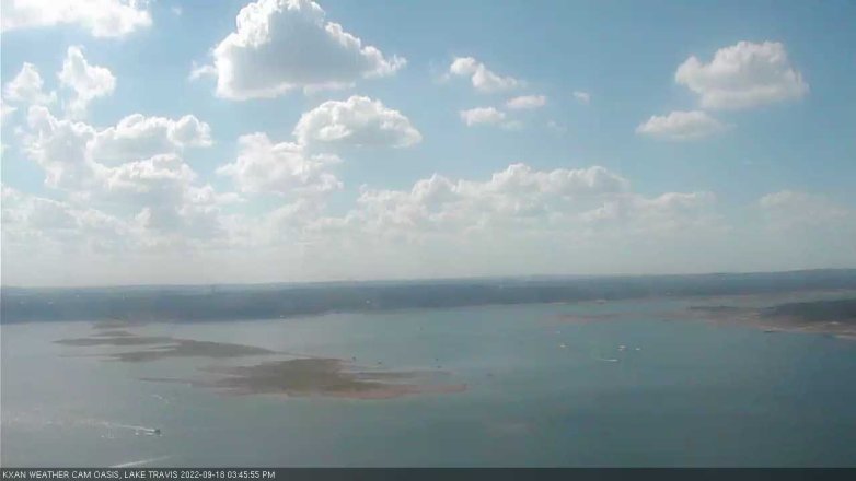 Lake Travis webcam, September 18, 2022 3:45 PM CT