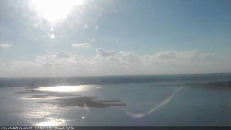 Lake Travis webcam, September 18, 2022 5:25 PM CT