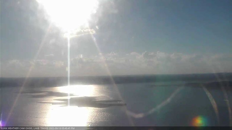 Lake Travis webcam, September 18, 2022 5:45 PM CT
