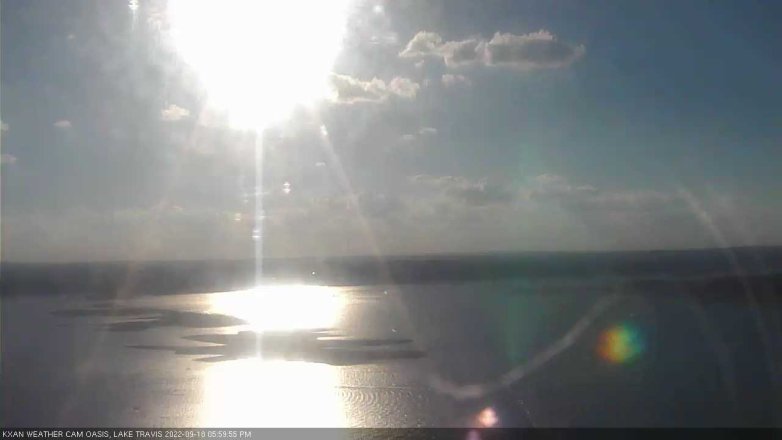 Lake Travis webcam, September 18, 2022 6:00 PM CT