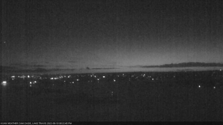 Lake Travis webcam, September 18, 2022 8:25 PM CT