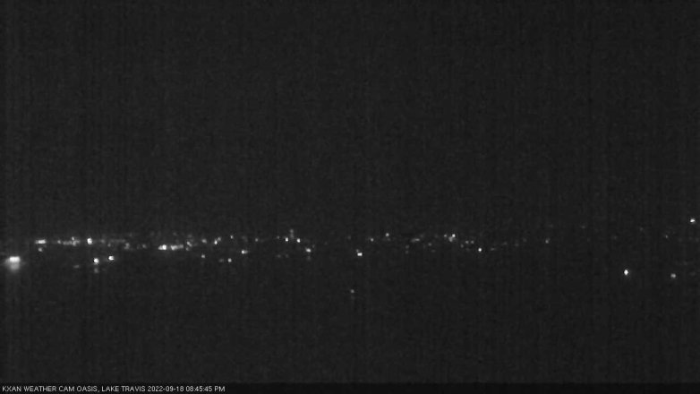 Lake Travis webcam, September 18, 2022 8:45 PM CT