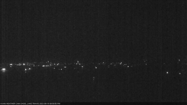 Lake Travis webcam, September 18, 2022 9:00 PM CT