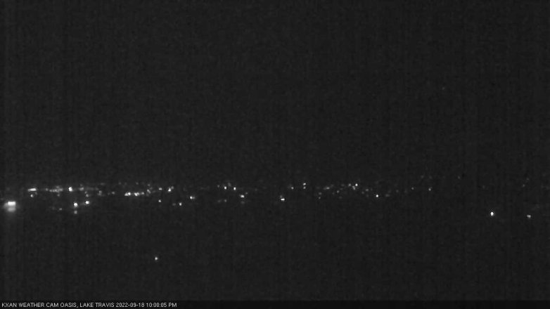 Lake Travis webcam, September 18, 2022 10:00 PM CT
