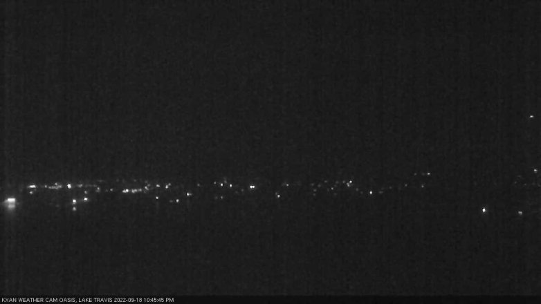 Lake Travis webcam, September 18, 2022 10:45 PM CT