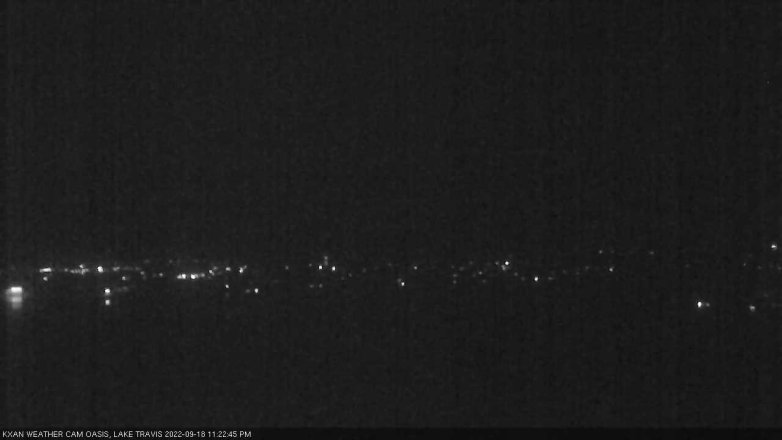 Lake Travis webcam, September 18, 2022 11:25 PM CT