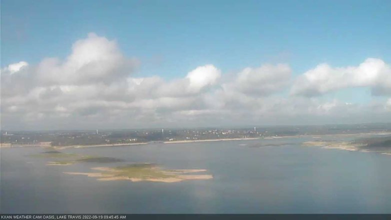 Lake Travis webcam, September 19, 2022 9:45 AM CT