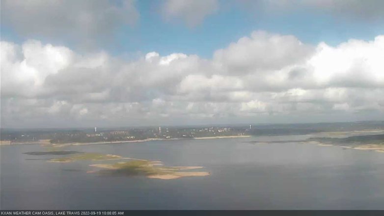 Lake Travis webcam, September 19, 2022 10:00 AM CT