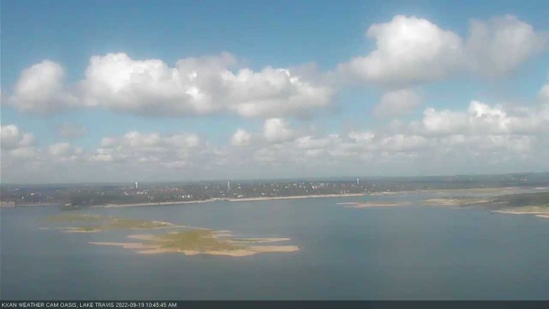 Lake Travis webcam, September 19, 2022 10:45 AM CT