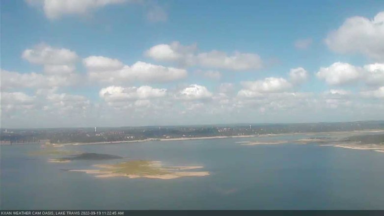 Lake Travis webcam, September 19, 2022 11:25 AM CT