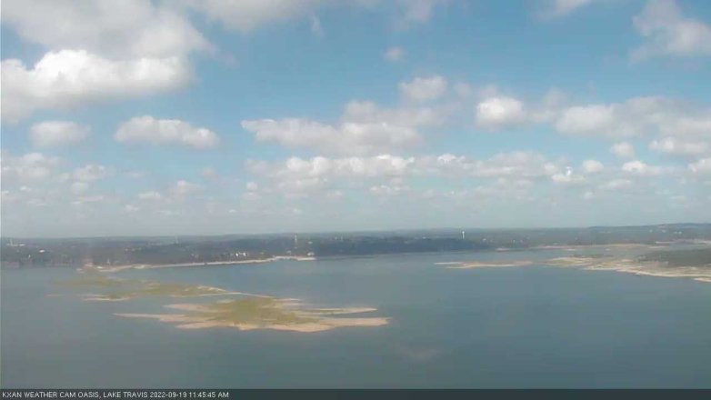 Lake Travis webcam, September 19, 2022 11:45 AM CT
