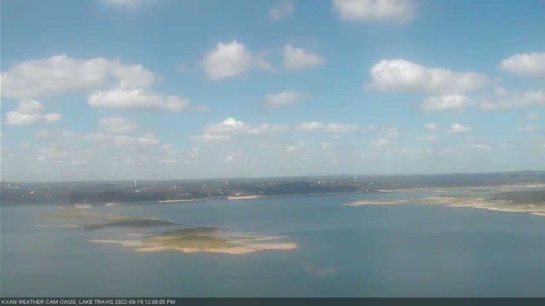Lake Travis webcam, September 19, 2022 12:00 PM CT