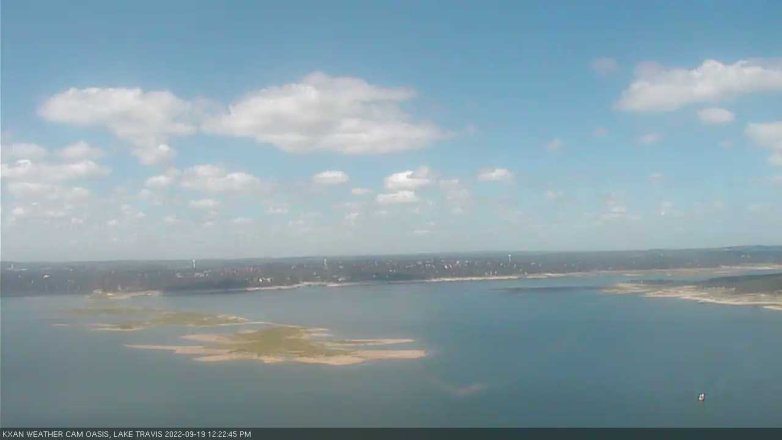 Lake Travis webcam, September 19, 2022 12:25 PM CT