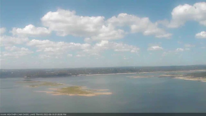 Lake Travis webcam, September 19, 2022 1:00 PM CT