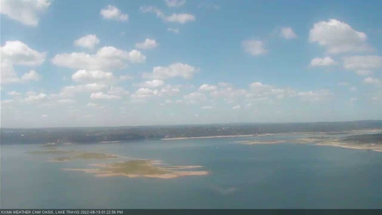 Lake Travis webcam, September 19, 2022 1:25 PM CT