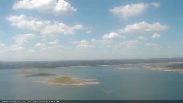 Lake Travis webcam, September 19, 2022 1:45 PM CT