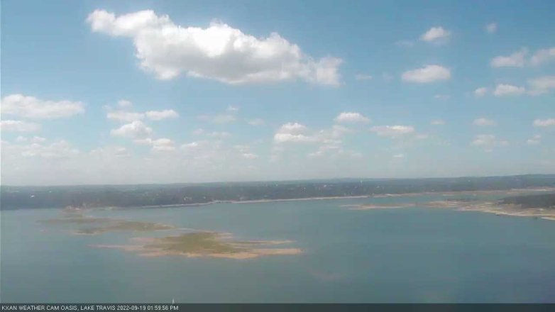 Lake Travis webcam, September 19, 2022 2:00 PM CT