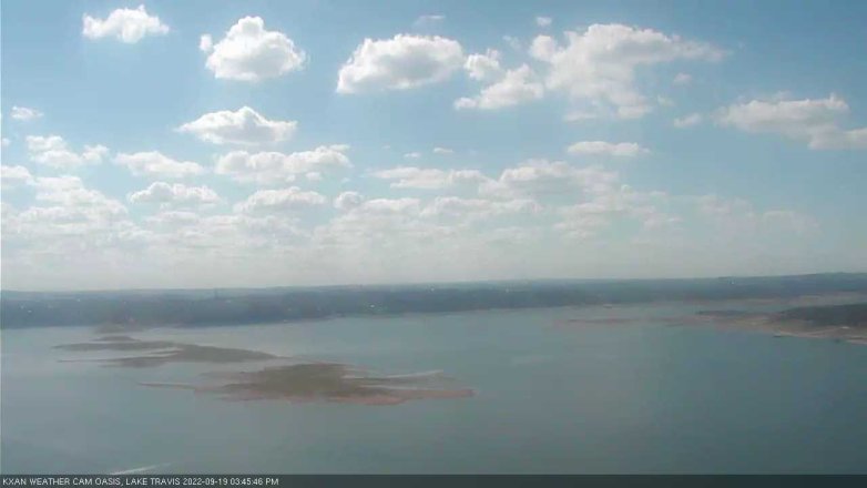 Lake Travis webcam, September 19, 2022 3:45 PM CT