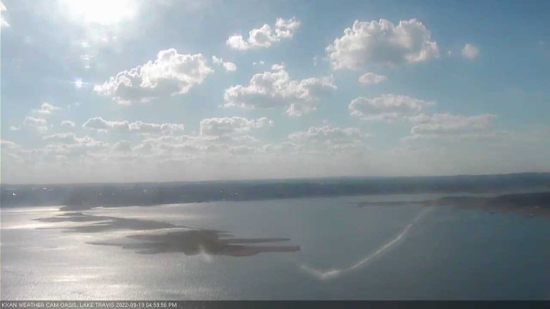 Lake Travis webcam, September 19, 2022 5:00 PM CT