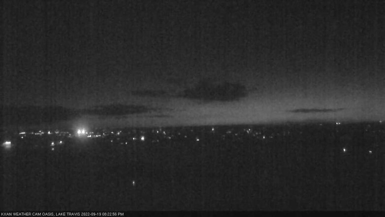 Lake Travis webcam, September 19, 2022 8:25 PM CT