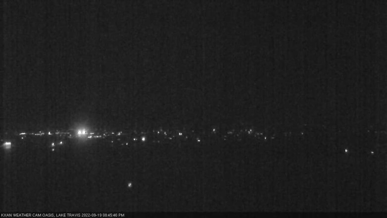 Lake Travis webcam, September 19, 2022 8:45 PM CT