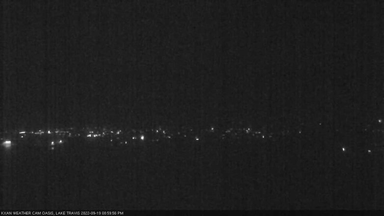 Lake Travis webcam, September 19, 2022 9:00 PM CT