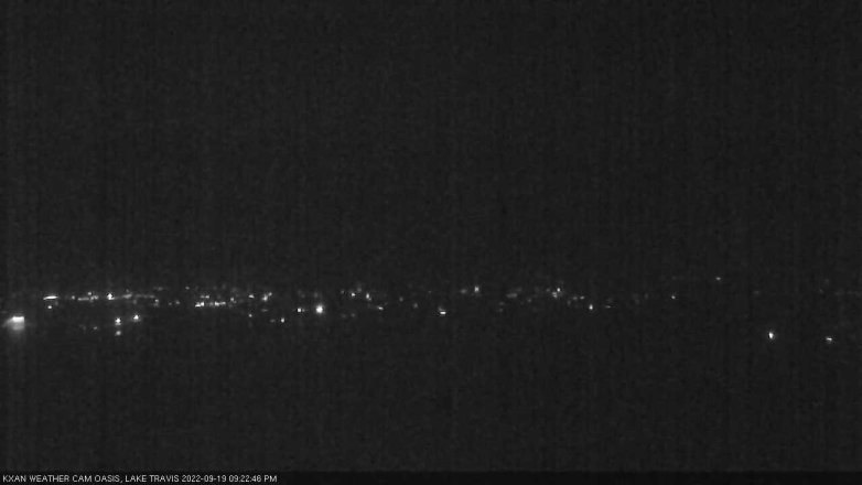 Lake Travis webcam, September 19, 2022 9:25 PM CT