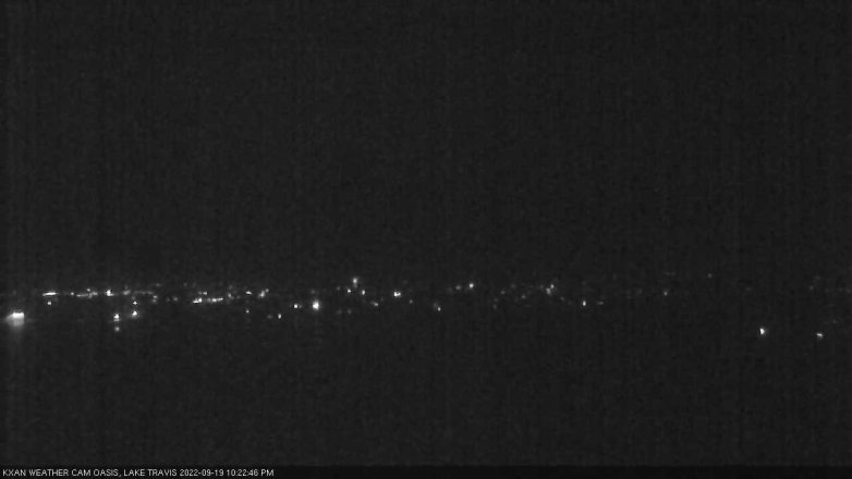 Lake Travis webcam, September 19, 2022 10:25 PM CT