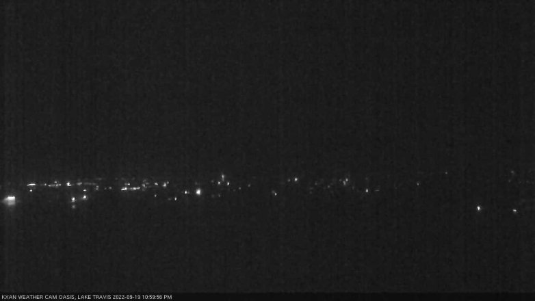 Lake Travis webcam, September 19, 2022 11:00 PM CT