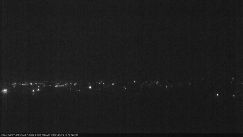Lake Travis webcam, September 19, 2022 11:25 PM CT
