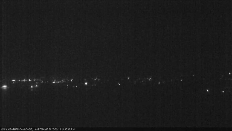 Lake Travis webcam, September 19, 2022 11:45 PM CT