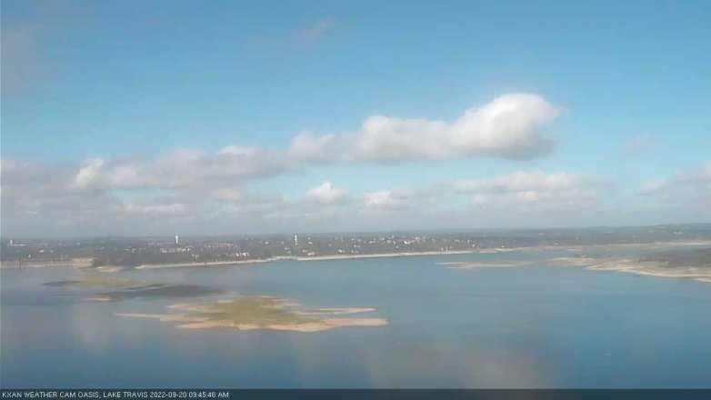 Lake Travis webcam, September 20, 2022 9:45 AM CT