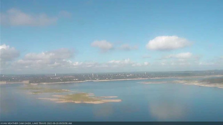 Lake Travis webcam, September 20, 2022 10:00 AM CT