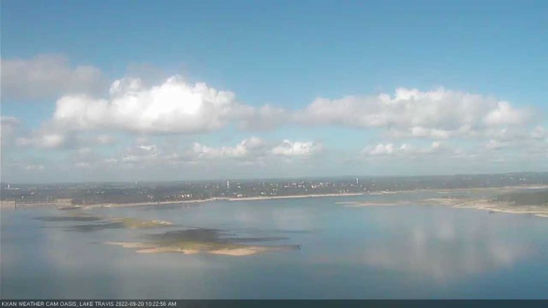 Lake Travis webcam, September 20, 2022 10:25 AM CT