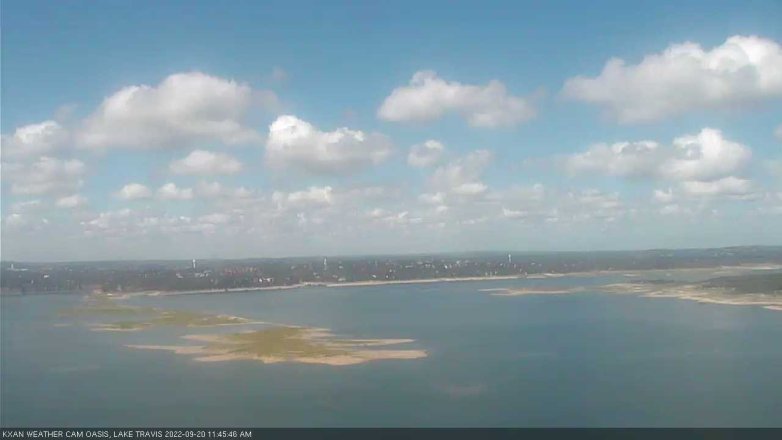 Lake Travis webcam, September 20, 2022 11:45 AM CT