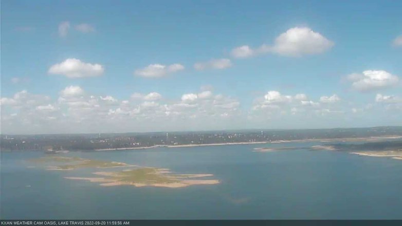 Lake Travis webcam, September 20, 2022 12:00 PM CT