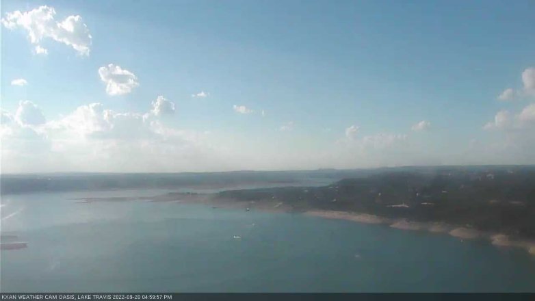 Lake Travis webcam, September 20, 2022 5:00 PM CT