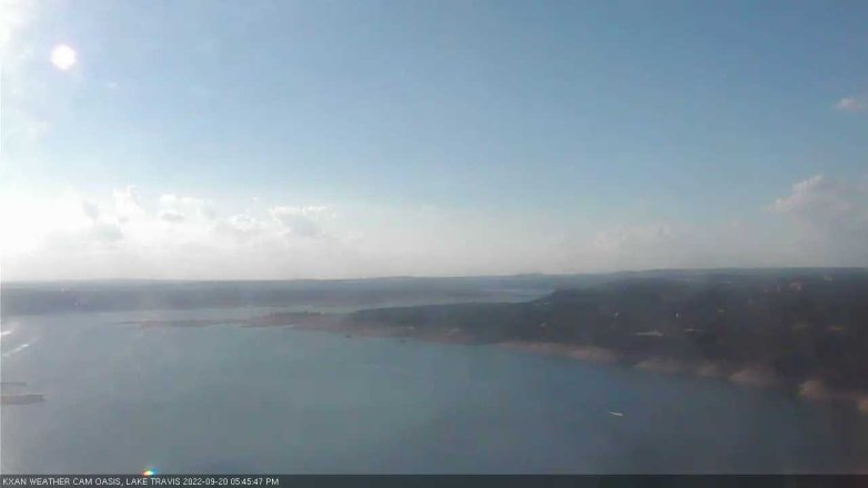 Lake Travis webcam, September 20, 2022 5:45 PM CT