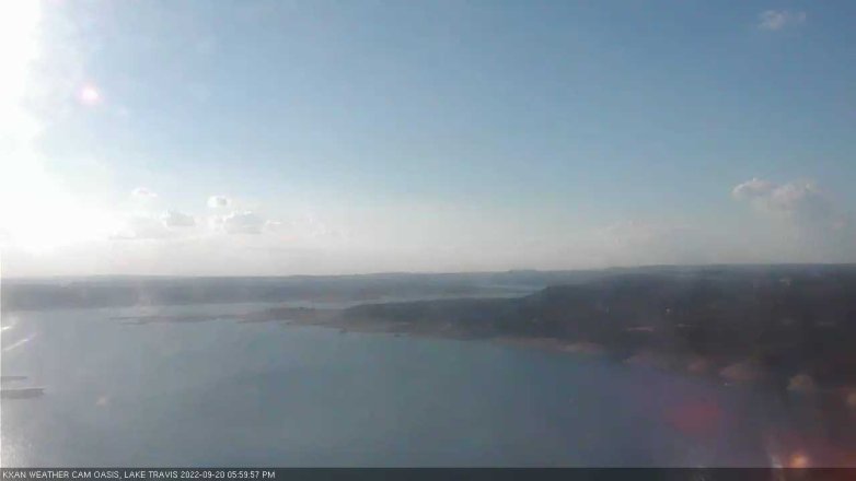 Lake Travis webcam, September 20, 2022 6:00 PM CT