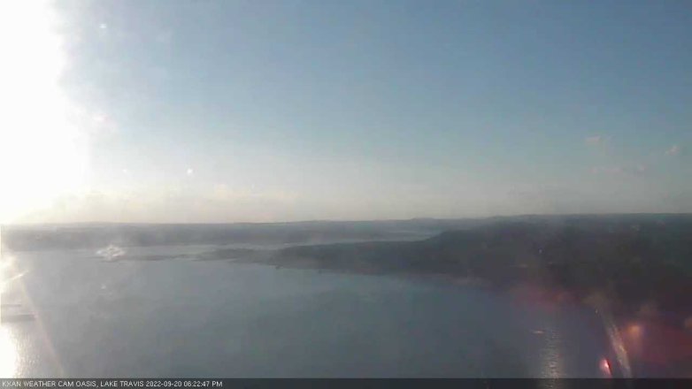 Lake Travis webcam, September 20, 2022 6:25 PM CT