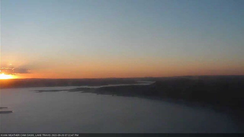 Lake Travis webcam, September 20, 2022 7:25 PM CT