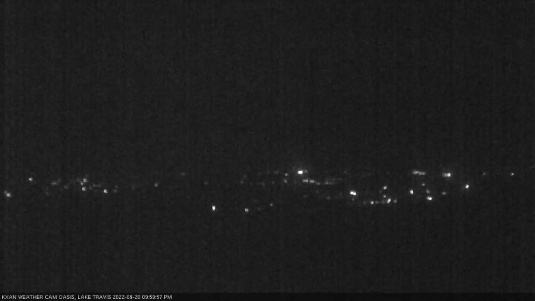 Lake Travis webcam, September 20, 2022 10:00 PM CT