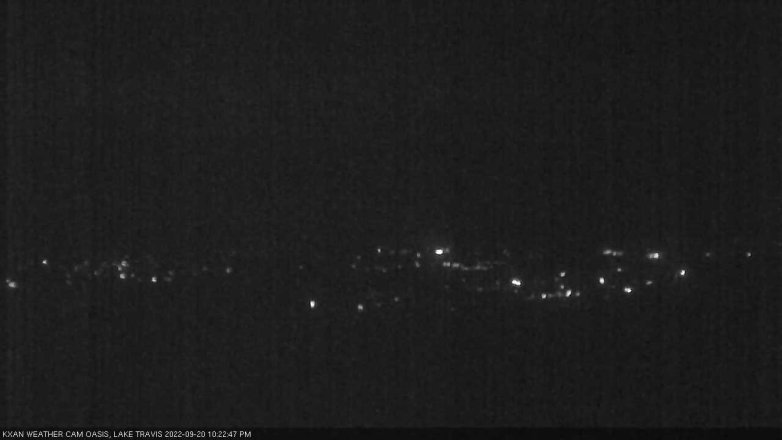Lake Travis webcam, September 20, 2022 10:25 PM CT