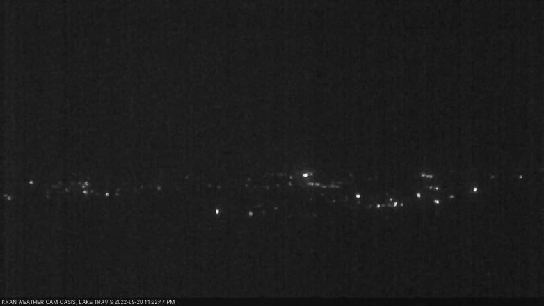 Lake Travis webcam, September 20, 2022 11:25 PM CT