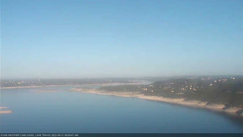 Lake Travis webcam, September 21, 2022 9:00 AM CT