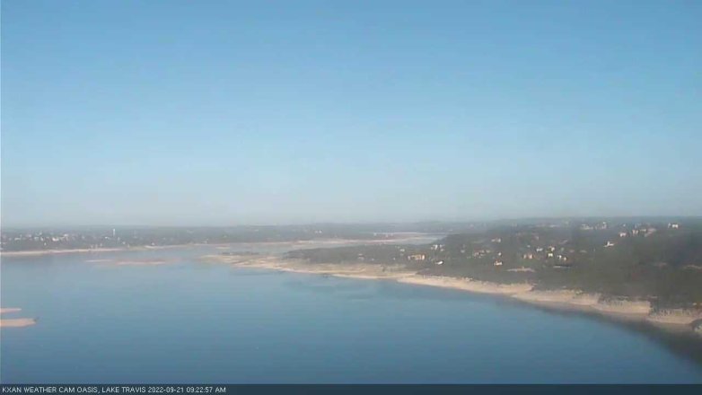 Lake Travis webcam, September 21, 2022 9:25 AM CT