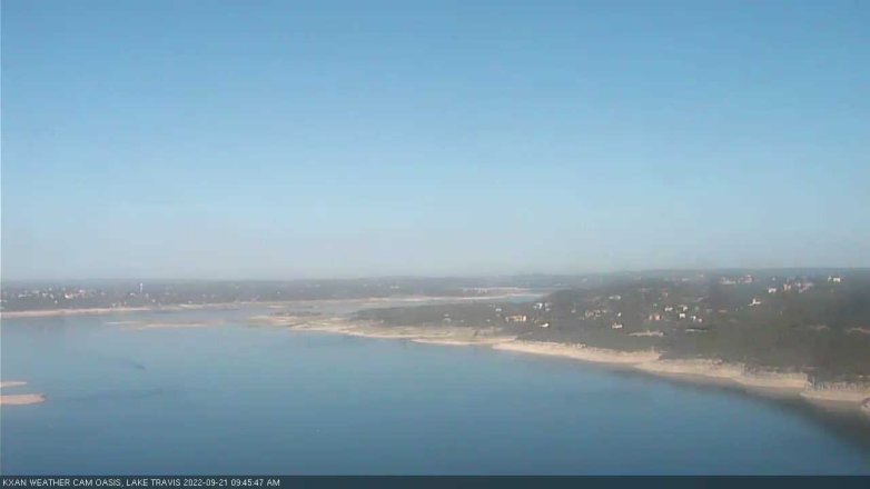 Lake Travis webcam, September 21, 2022 9:45 AM CT